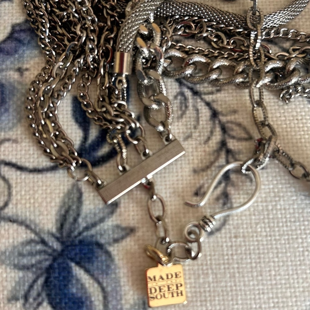 Made in the Deep South multi chain lion pendant necklace - Picture 7 of 8